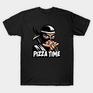 ninja eat pizza T-Shirt